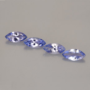 克拉天然坦桑黝帘石，榄尖形，VVS-VS