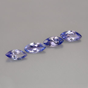 天然坦桑石，马眼形，6.8×3.5毫米，VVS-VS