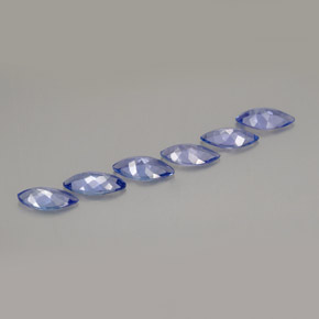 克拉天然坦桑黝帘石，榄尖形，VVS-VS