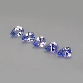 克拉天然坦桑黝帘石，梨形，VVS-VS