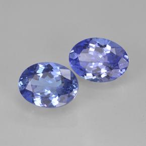 3.00天然坦桑石，椭圆形切割，8.3×6.3毫米，VVS-VS