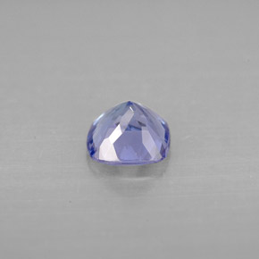 0.96克拉天然坦桑石，垫形剪裁，6×6毫米，VVS