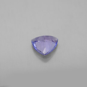 0.63克拉天然紫罗兰色坦桑石，三角形，5.9×5.6毫米，VS