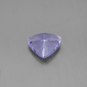 1.14克拉天然紫罗兰色坦桑石，三角形，7×6.9毫米，VVS
