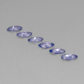 1.80天然坦桑石，马眼形，6.9×3.5毫米，VVS-VS