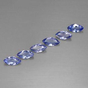1.78天然坦桑石，马眼形，7×3.5毫米，VVS-VS