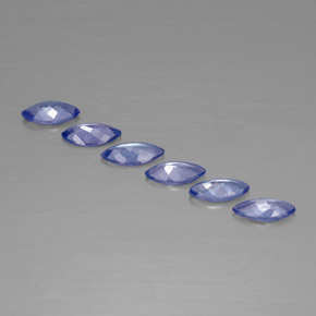 1.78天然坦桑石，马眼形，7×3.5毫米，VVS-VS