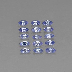 天然坦桑石，马眼形，3.9×2毫米，VVS-VS