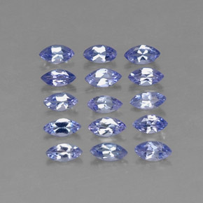 天然坦桑石，马眼形，3.9×2毫米，VVS-VS