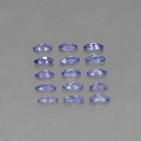 天然坦桑石，马眼形，3.9×2毫米，VVS-VS