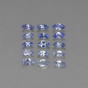 天然坦桑石，马眼形，4.2×2.1毫米，VVS-VS