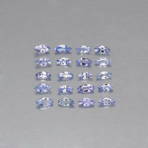 天然坦桑石，马眼形，3.8×1.8毫米，VVS-VS