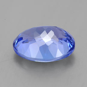 2.92克拉天然坦桑石，椭圆形切割，9.9×7.8毫米，IF
