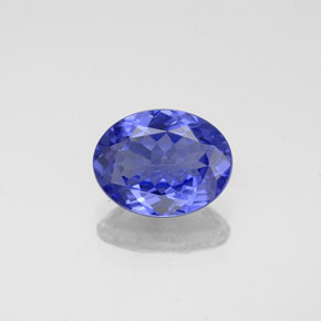 1.89克拉天然坦桑石，椭圆形切割，9.2×7.1毫米，VVS