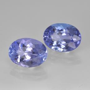 3.32天然坦桑石，椭圆形切割，8.6×6.4毫米，VVS