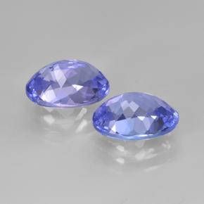 3.32天然坦桑石，椭圆形切割，8.6×6.4毫米，VVS