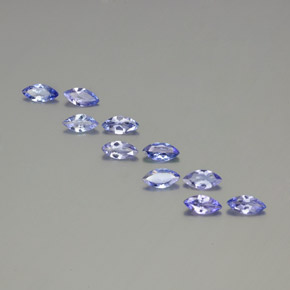 2.65天然坦桑石，马眼形，6.7×3.3毫米，VS-SI