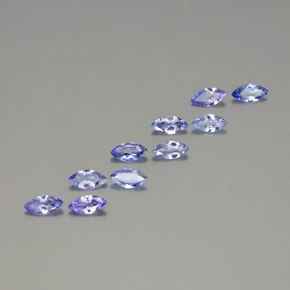2.65天然坦桑石，马眼形，6.7×3.3毫米，VS-SI