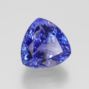 7.47克拉天然坦桑石，三角形，11.3×11.3毫米，IF