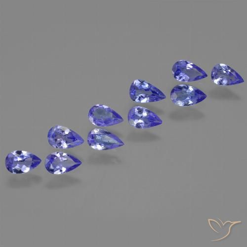 1.73ctw 天然 中号海军蓝 坦桑黝帘石, 梨形, VS
