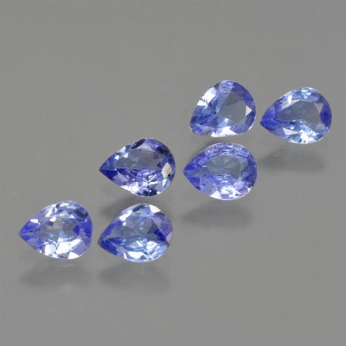 1.62天然坦桑石，梨形，5.2×4毫米，VS