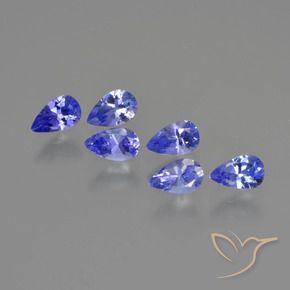1.70克拉天然坦桑黝帘石，梨形，VS