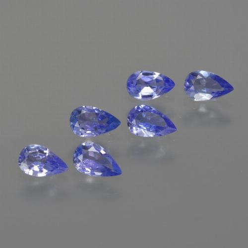 1.36天然坦桑石，梨形，5.1×3.2毫米，VS