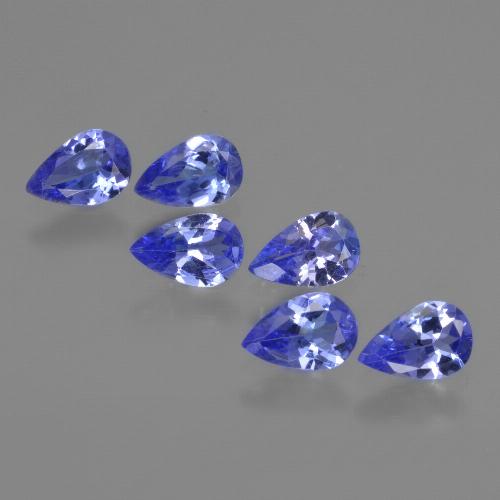 2.27天然坦桑石，梨形，6.1×4毫米，VS