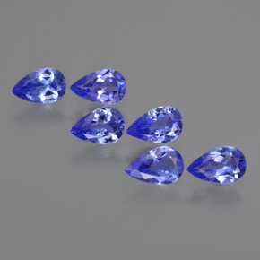 2.22天然坦桑石，梨形，5.2×3.9毫米，VVS-VS