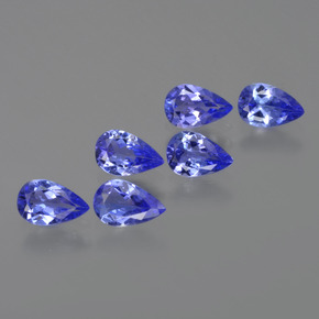 2.22天然坦桑石，梨形，5.2×3.9毫米，VVS-VS