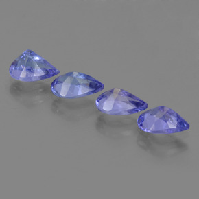 1.78天然坦桑石，梨形，6.1×4毫米，VS