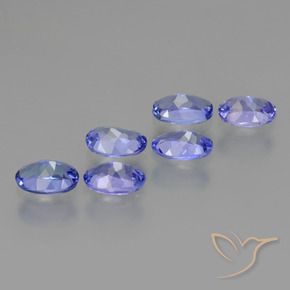 2.88克拉天然坦桑黝帘石，椭圆形，VS