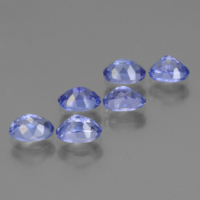 3.39天然坦桑石，椭圆形切割，5.9×4.1毫米，VVS-VS