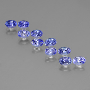 4.82克拉天然坦桑黝帘石，椭圆形切割，VVS-VS