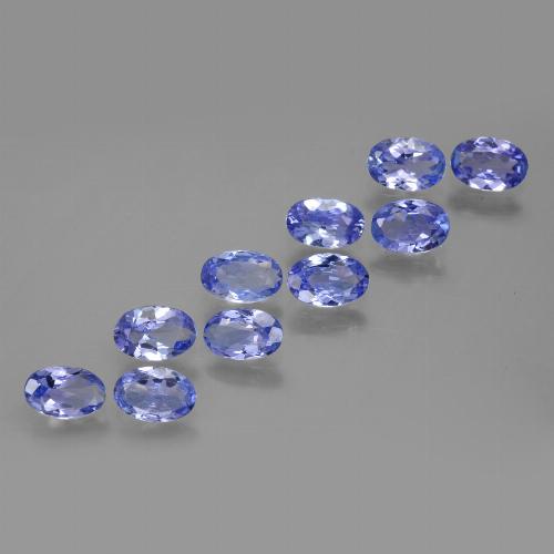4.33天然坦桑石，椭圆形切割，6.1×4毫米，VVS-VS
