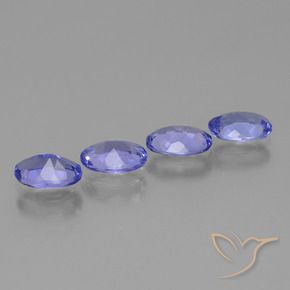2.27天然坦桑石，椭圆形切割，6.5×4.4毫米，VS