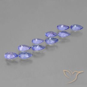 3.65克拉天然坦桑黝帘石，梨形，VS