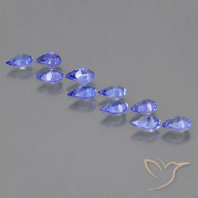2.18克拉天然坦桑黝帘石，梨形，VS