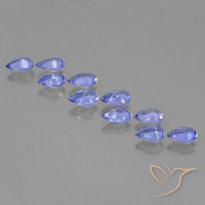 2.25克拉天然坦桑黝帘石，梨形，VS