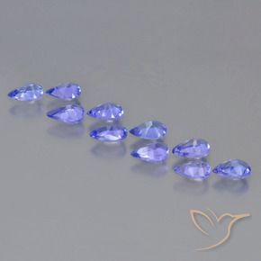 2.10克拉天然坦桑黝帘石，梨形，VS
