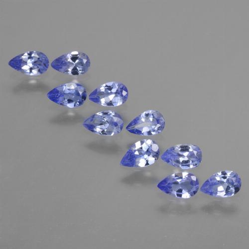 2.00天然坦桑石，梨形，5.1×3.1毫米，VS