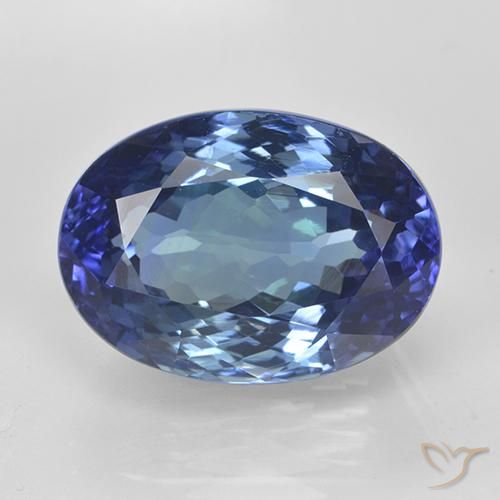 11.65ct 天然 真正的蓝 坦桑黝帘石, 椭圆形, VVS