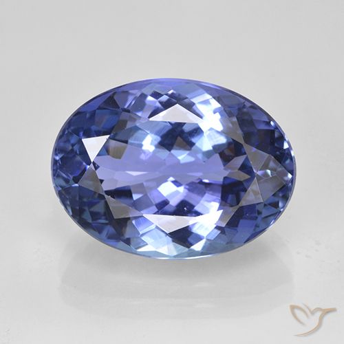 6.82ct 天然 中号海军蓝 坦桑黝帘石, 椭圆形, VVS