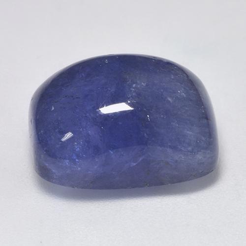 18.34克拉天然坦桑石，垫形剪裁，15.8×12.2毫米，半透明