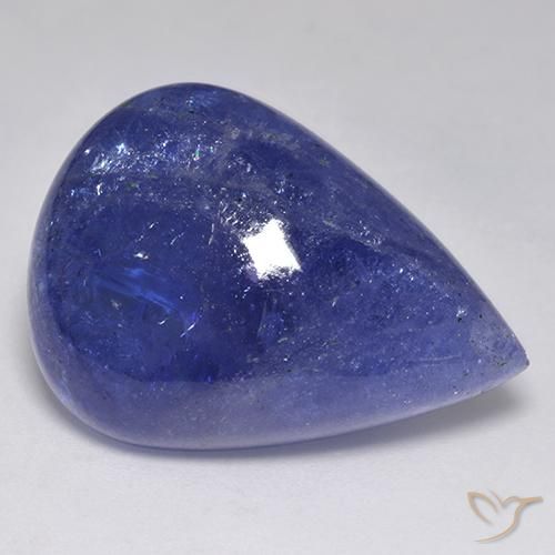 44.99ct 天然 深埃及蓝 坦桑黝帘石, 梨形, 半透明