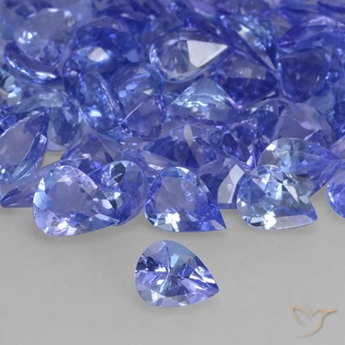 0.30ct 天然 中蓝 坦桑黝帘石, 梨形, VVS-VS