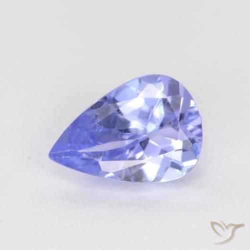 0.47ct 天然 紫罗兰蓝色 坦桑黝帘石, 梨形, VS