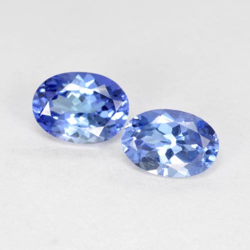 1.12天然坦桑石，椭圆形切割，6.2×4.6毫米，VVS-VS