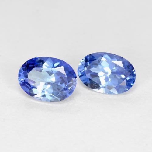 1.12天然坦桑石，椭圆形切割，6.2×4.6毫米，VVS-VS