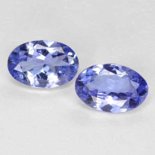 0.98天然坦桑石，椭圆形切割，6.1×4.1毫米，VS